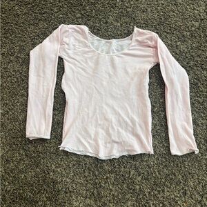 Pink Long Sleeve Kids Top